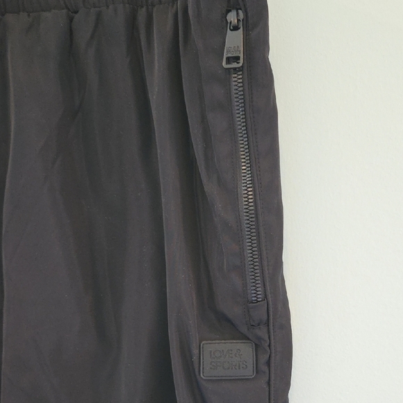 Love & Sports Nylon Joggers With Elastic/tie Waist And Deep Zippered Pockets XXL - Picture 3 of 12